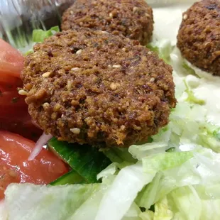 Falafel plate - close-up