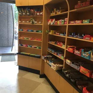 Tons of candy and Togo items.