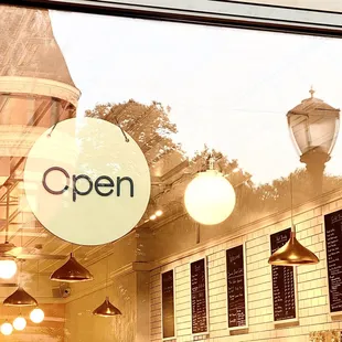 open sign in window