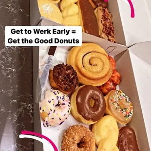 a variety of doughnuts