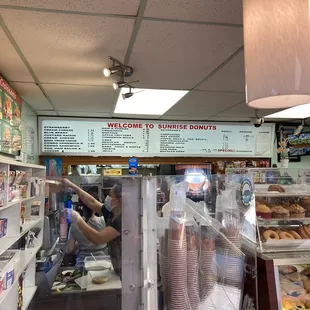 Menu with some prices