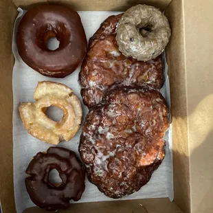Mmmmm! Look at this wonderful goodness!  Brand new customer for life! Love this donut shop!