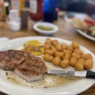 a plate of food on a table