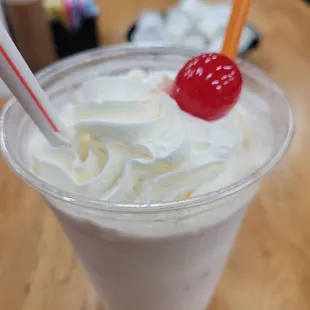 Black cherry milkshake