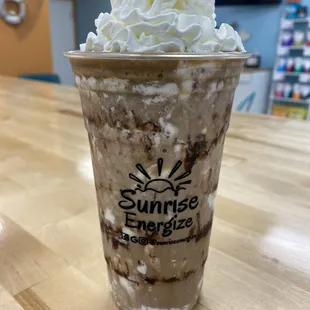 Caramel Mocha Shake - loaded with protein
