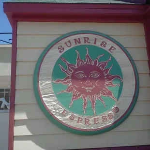 the sun on the sign