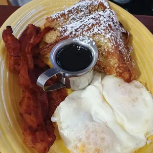 French toast plate.