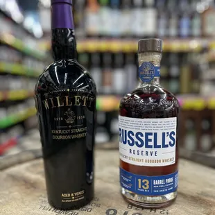 a bottle of russell's reserve and a bottle of russell's reserve
