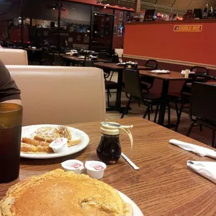 The pancakes are huge!