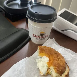 Jalapeño cream cheese bagel
