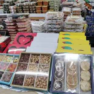 a variety of food items