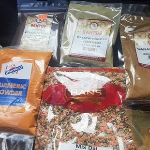 a variety of spices