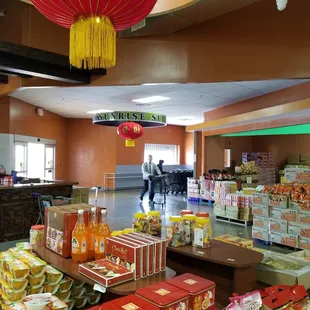 the inside of the store