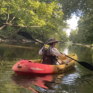 Kayak on the super calm area