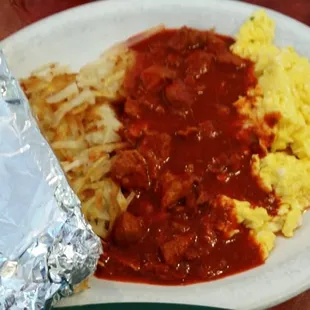 Today's special. Chilli something.