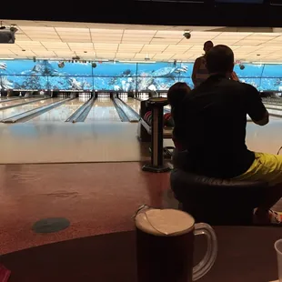 Beer and bowling!