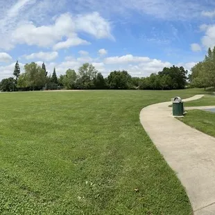 -Big and little kid playgrounds -Basketball court -Baseball field -Large sand pit with communal toys to play with -Great easy bike loop