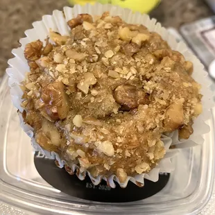 Banana Nut Muffin from "Black Iron Baking Co"~ Packed with nuts and a nice banana flavor to it as well.