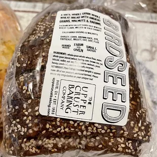 "The Upper Crust Baking Company" Birdseed~ Delicious, we all love it! Great for sandwiches or morning toast!