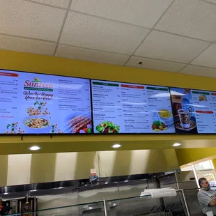 The menu