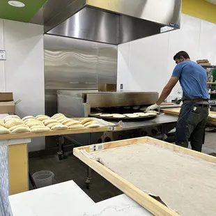 Fresh pita! Can you smell it? Absolutely delicious