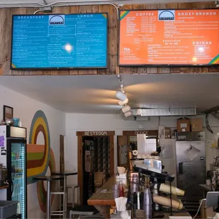 Interior and menu
