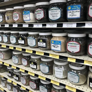 Self serve herbals and seasonings. Really good prices