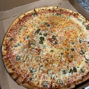 XL Cheese Pizza with Jalapeños and Extra Cheese