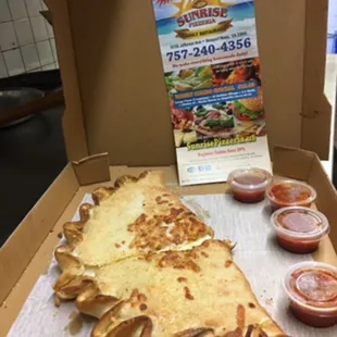 a pizza in a box