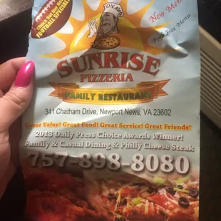 Just the menu