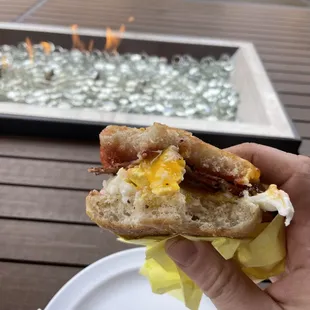 Breaky sando. Yum!
