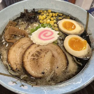 Black garlic Tonkatsu ramen. Very good