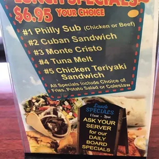 Lunch Specials