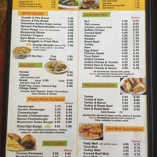 Very extensive menu and super awesome prices