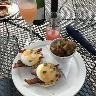  plate of food and a glass of wine