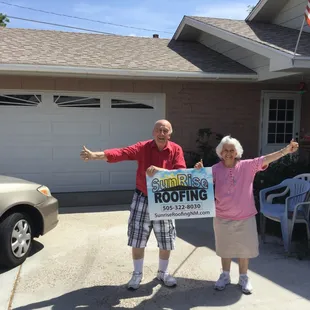 Another quality roof and happy customer.