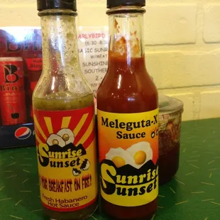 Signature hot sauces