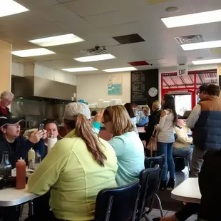 Saturday morning rush.