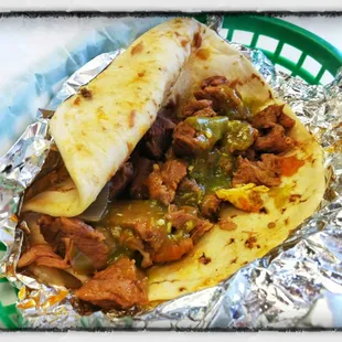 Carne Guisada Taco!