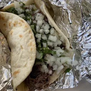 Delicious &quot;lean&quot; barbacoa taco