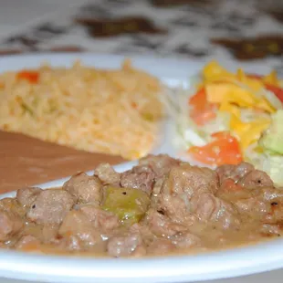 Carne Guisada Plate