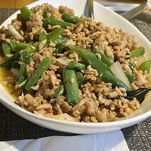 Pad kee mao with chicken