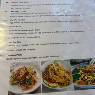 tacos, menu