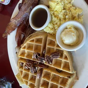 Bacon- Pecan Waffle.  It's what they do!