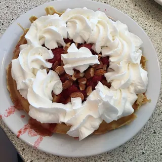 Strawberry-Almond Waffle