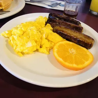 2 Eggs and Sausage Patty