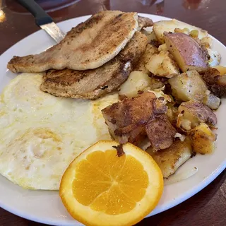 3 Eggs and 2 Pork Chops