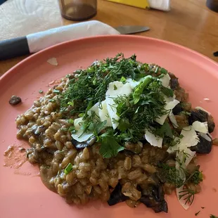 Mushroom and Farro Risotto