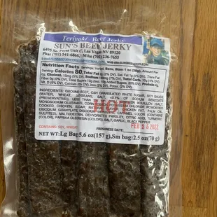 Amazing beef jerky