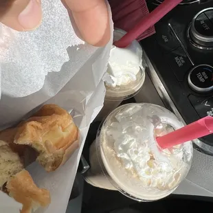 Coffee Boba and Donut